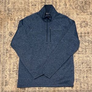 Eddie Bauer Men's Blue Zip-Up Sweater